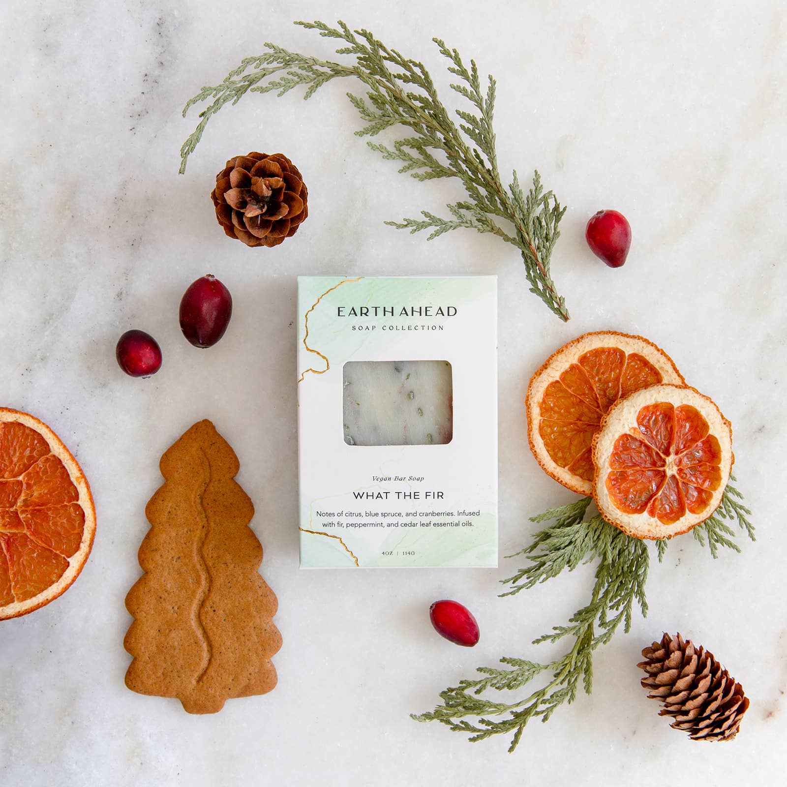 Earth Ahead - Wholesale Bar Soap - WHAT THE FIR Luxury Vegan Bar Soap – Holiday Limited Edition0