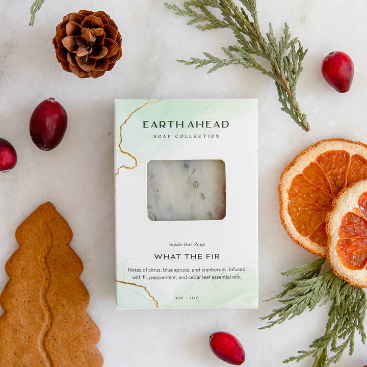 Earth Ahead - Wholesale Bar Soap - WHAT THE FIR Luxury Vegan Bar Soap – Holiday Limited Edition0