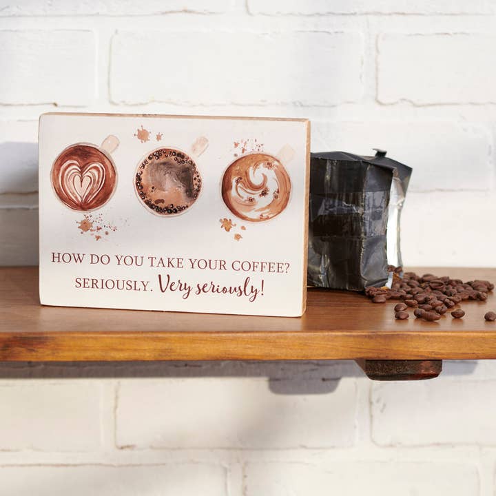 Primitives by Kathy - Wholesale Decorative Figurine - Very Seriously Block Sign2