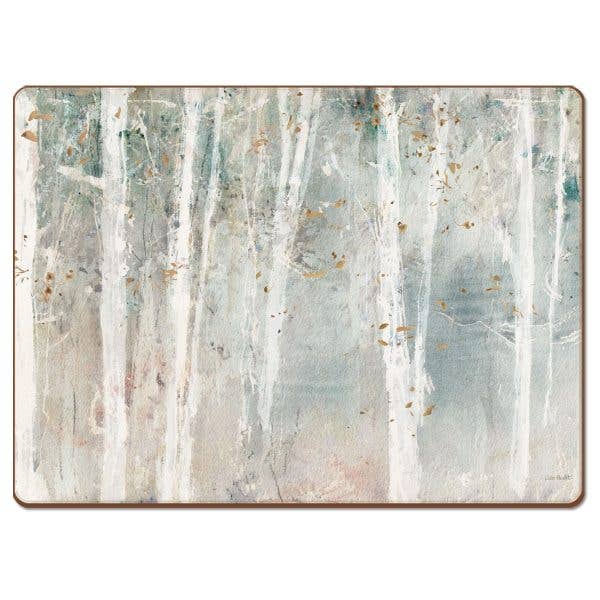 Jogos americanos decorativos de painéis duros Cala Home Woodland Walk por atacado de CounterArt/Highland Home/Thirstystone