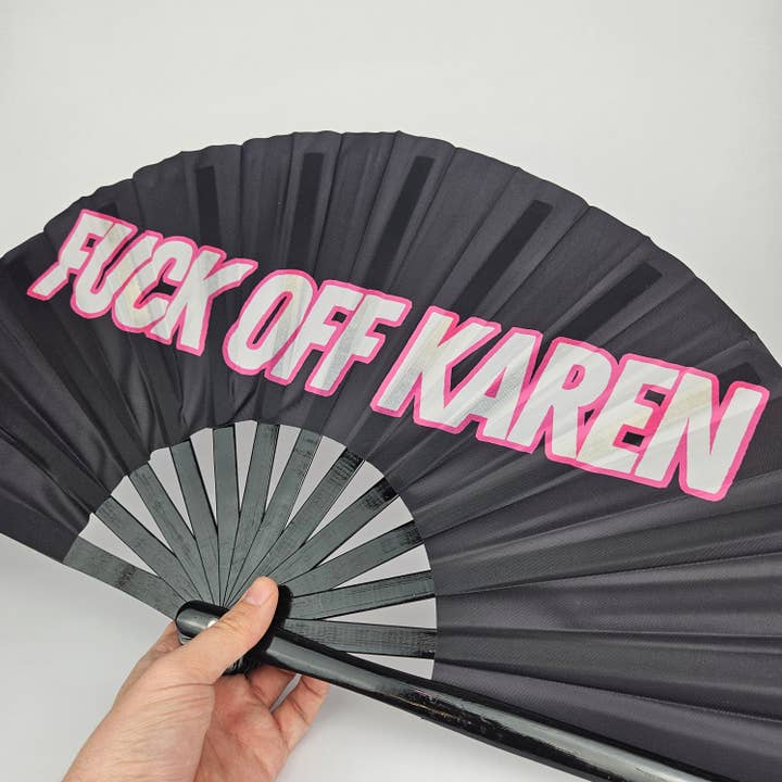 Fanculo Karen Bamboo Clack Fan per la vendita all'ingrosso da parte di Dragged out