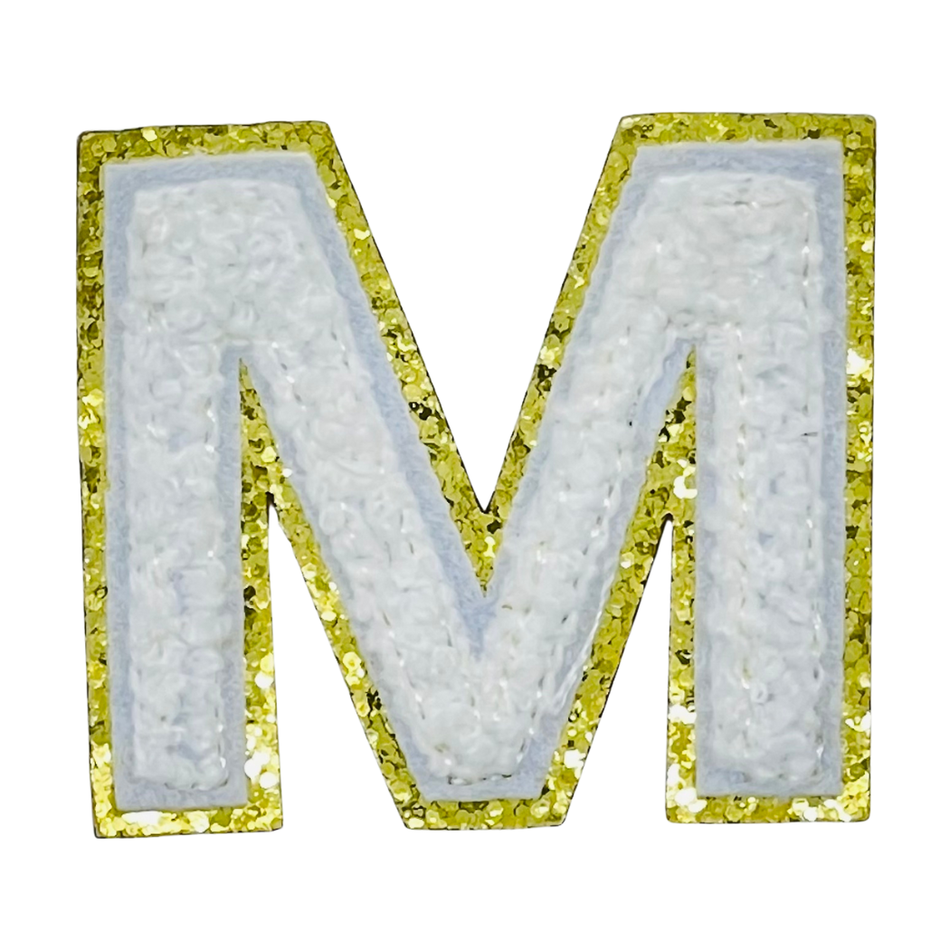 Sarahndipity Shop - Vente Écusson - Écusson autocollant en forme de lettre grecque en chenille/sequins7