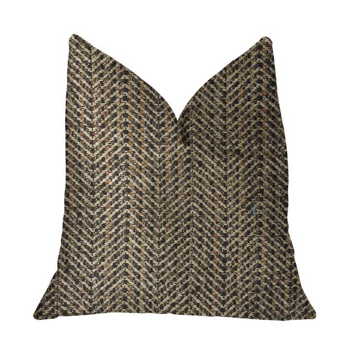 Honeybee Brown Shades Luxury Throw Pillow for wholesale by Plutus Home Brands