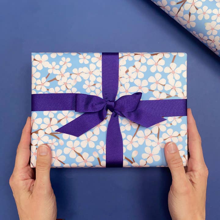 Papel de regalo flor de cerezo para venta al por mayor de Lizzie Chancellor