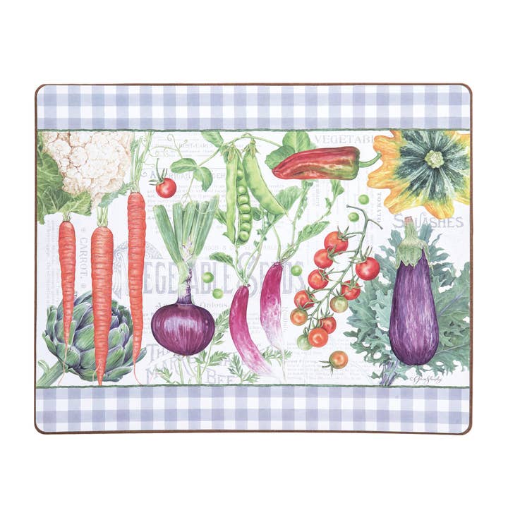 Vegetable Garden Hardboard Placemat for wholesale by C&F Home