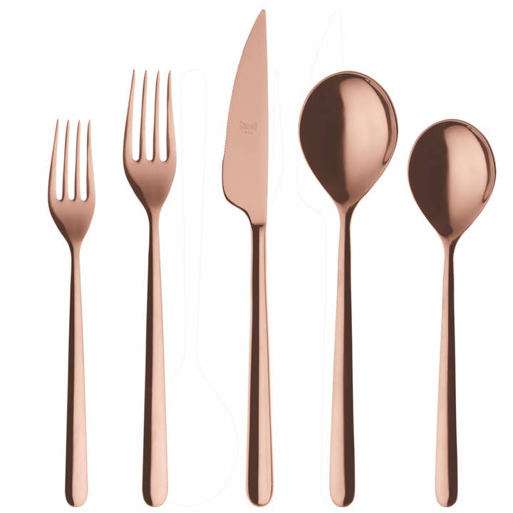 Place Setting 5 Pz Linea Bronzo for wholesale by Mepra SPA