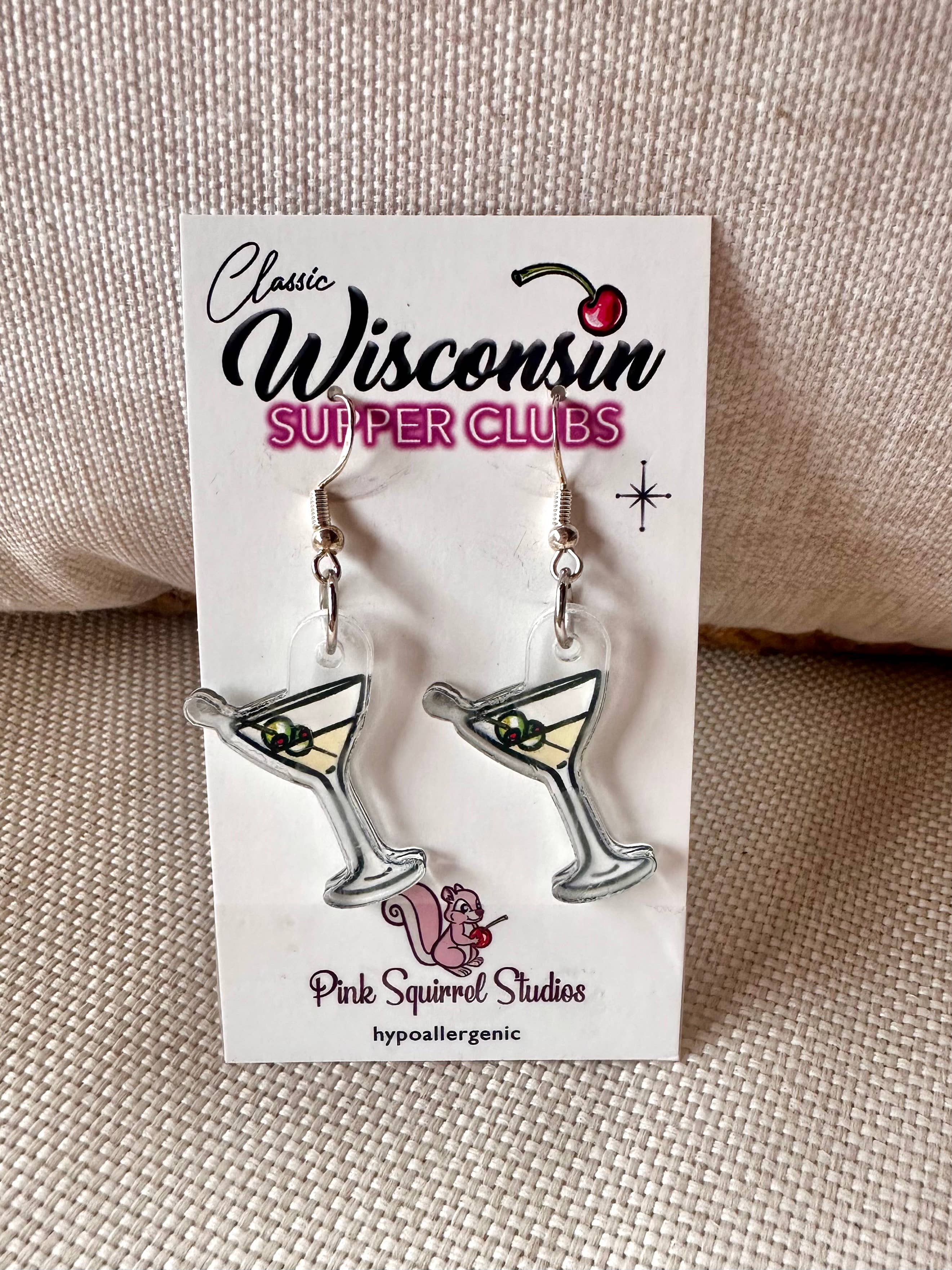 Pink Squirrel Studios - Wholesale Dangle Earrings - EARRINGS - Wisconsin Supper Club Collection4