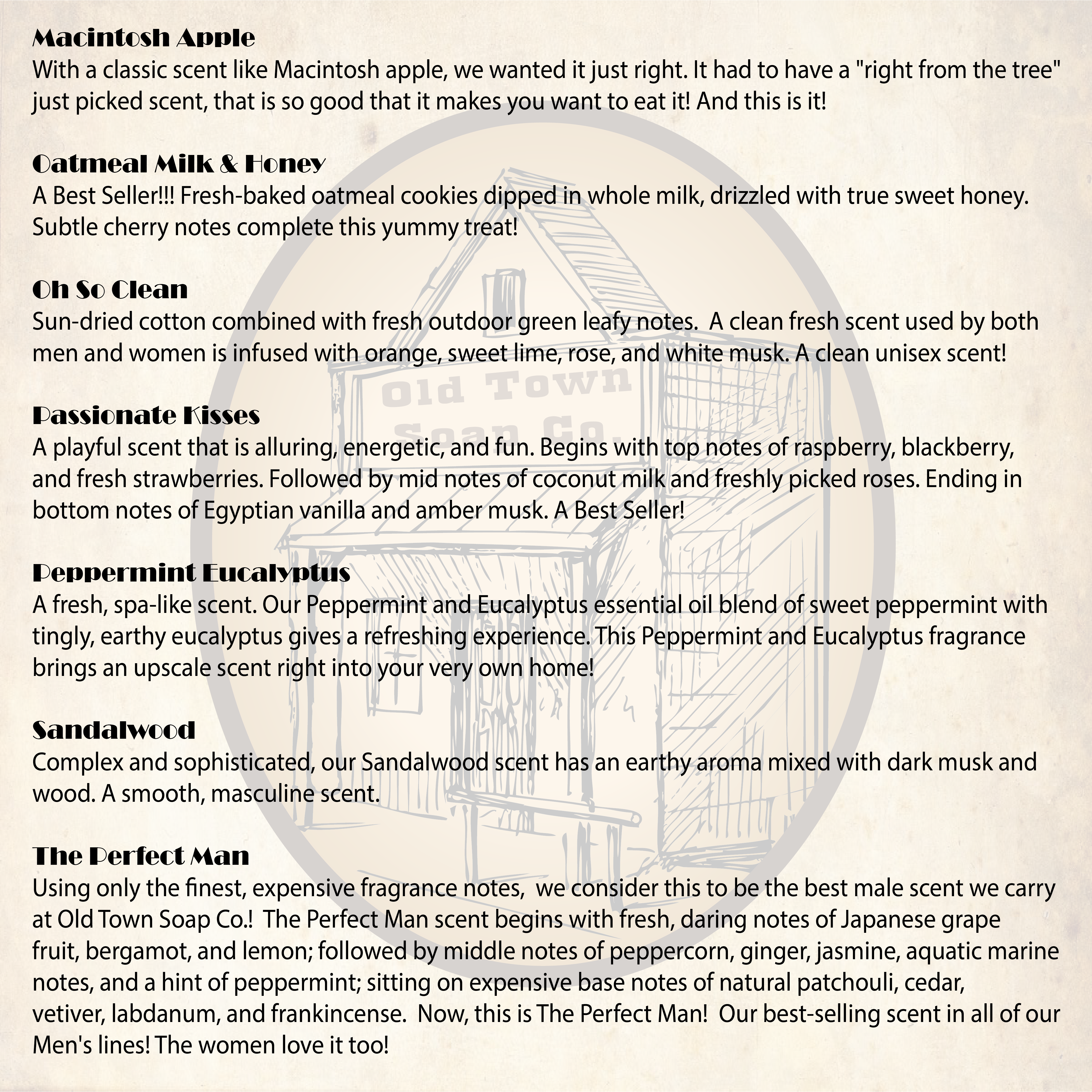 Old Town Soap Co. - Vente Brume/eau visage et corps - Spray Corporel Botanique Hydratant 13 Parfums AUSSI Idéal pour les Cheveux5