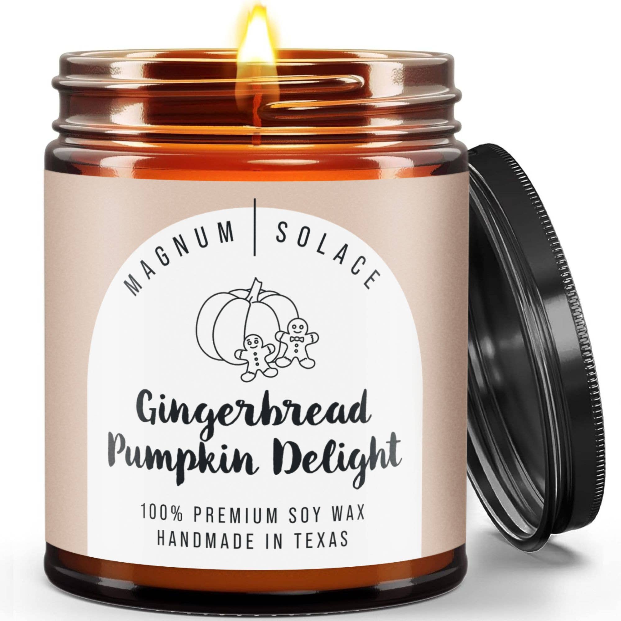 Magnum Solace - Wholesale Jar/Filled Candle - Fall & Christmas Holiday Candles - 100% Premium Soy Wax0