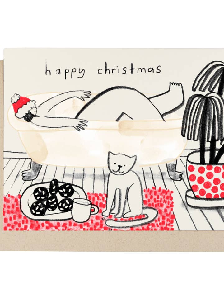 Christmas Bath Card - Case Pack of 6 Cards for wholesale by People I've Loved