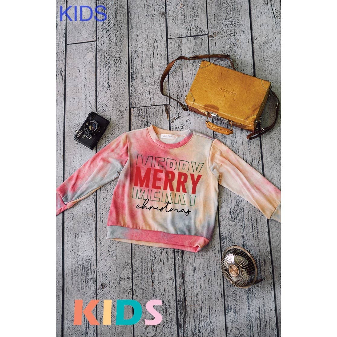 Phil Love - Wholesale Sweatshirt - Kids - Kids Christmas merry merry print Soft Sweatshirt1