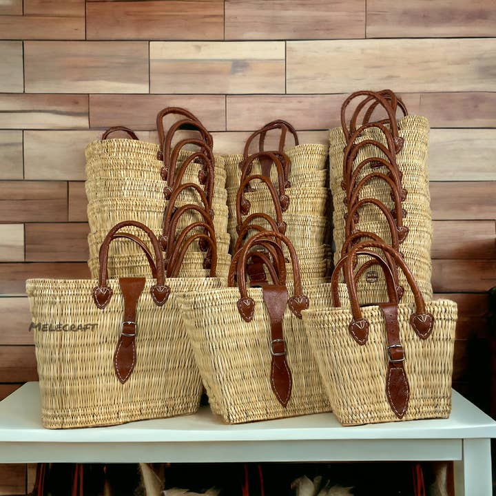 Melecraft - Wholesale Basket - Natural Reed Baskets, Set of 3
