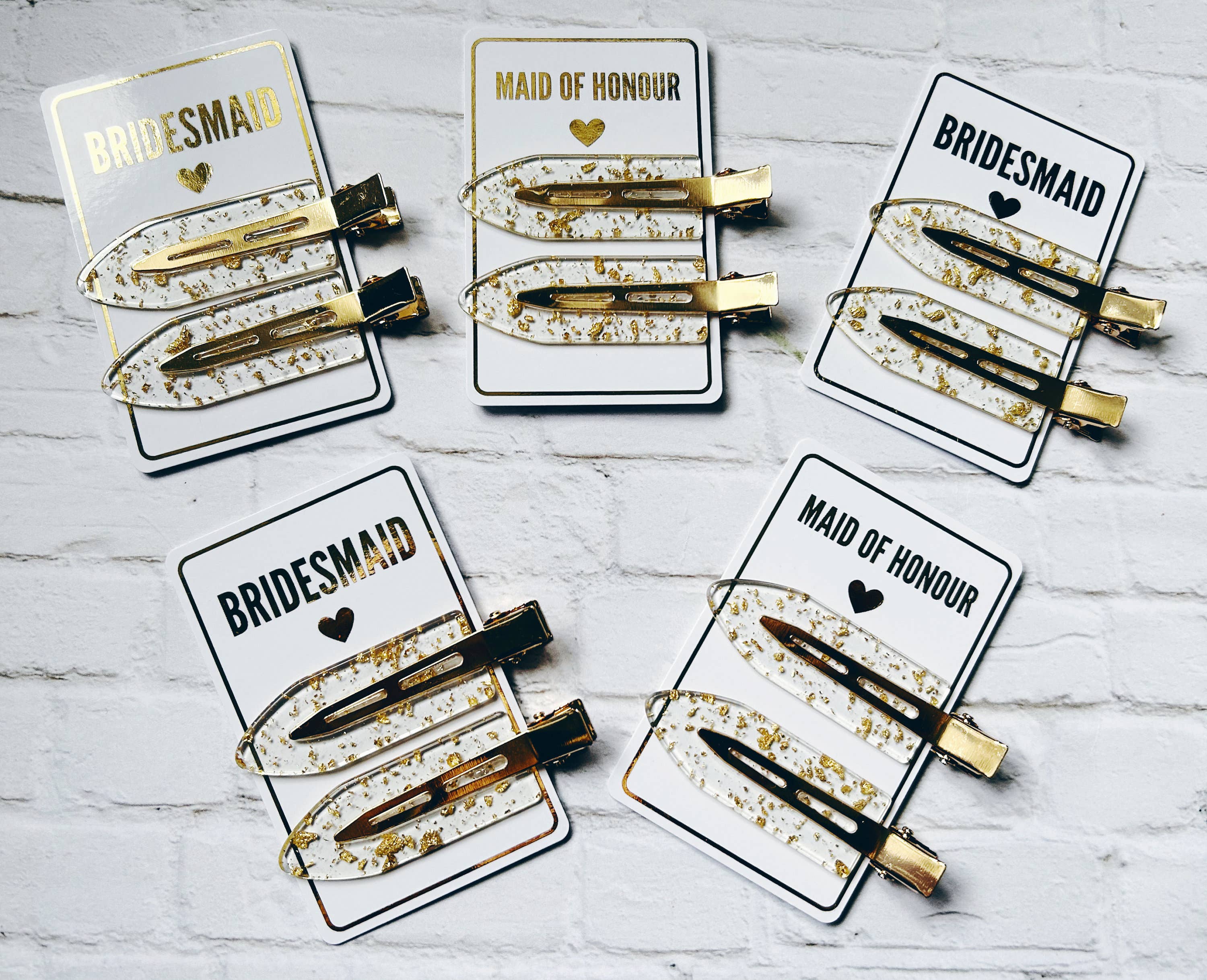 Sofia's Attic – wholesale Hair clip – Women’s – Bridesmaid Gold Flake Hair Clips Bridesmaid Favour Gold Hair0