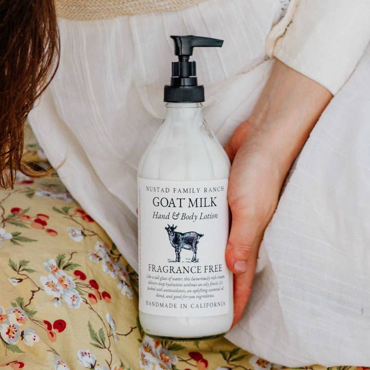 Fragrance Free | Goat Milk Hand & Body Lotion for wholesale by Nustad Family Ranch