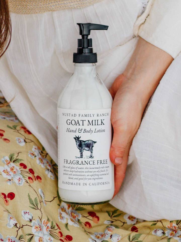 Fragrance Free | Goat Milk Hand & Body Lotion for wholesale by Nustad Family Ranch