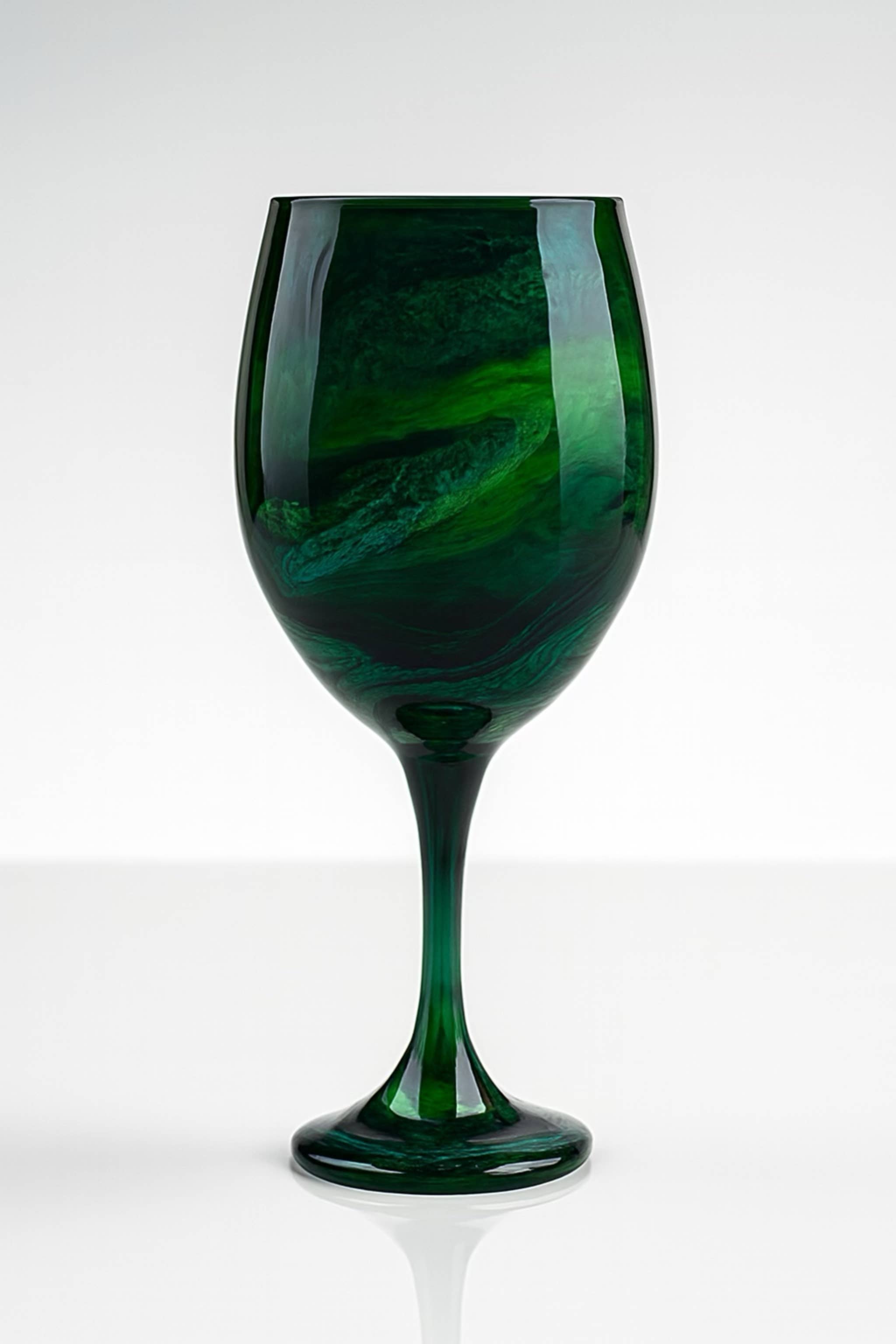 Joie De Vino Glassware - Wholesale Wine Glass - Artisan Green Envy Wine Glasses & Drinkware1