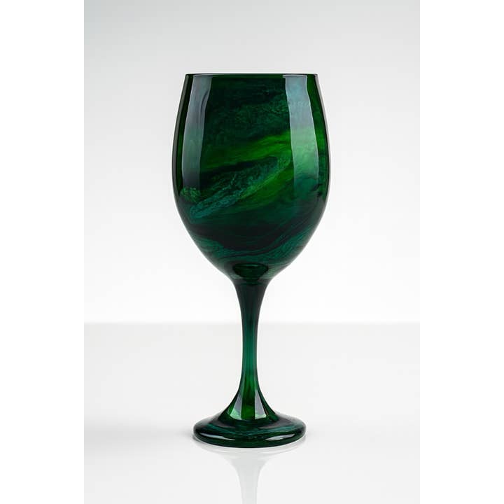 Joie De Vino Glassware - Wholesale Wine Glass - Artisan Green Envy Wine Glasses & Drinkware1