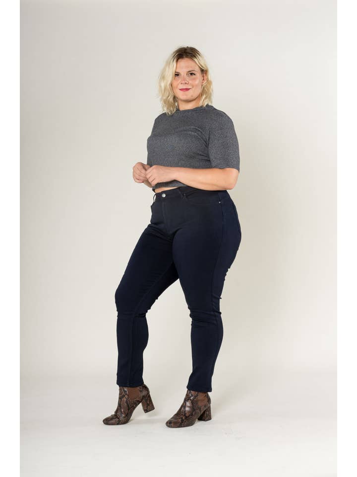 Nina Carter - Wholesale Pants - Women's - Curve Plus Size Ultra Comfort and Stretch Push Up P61110