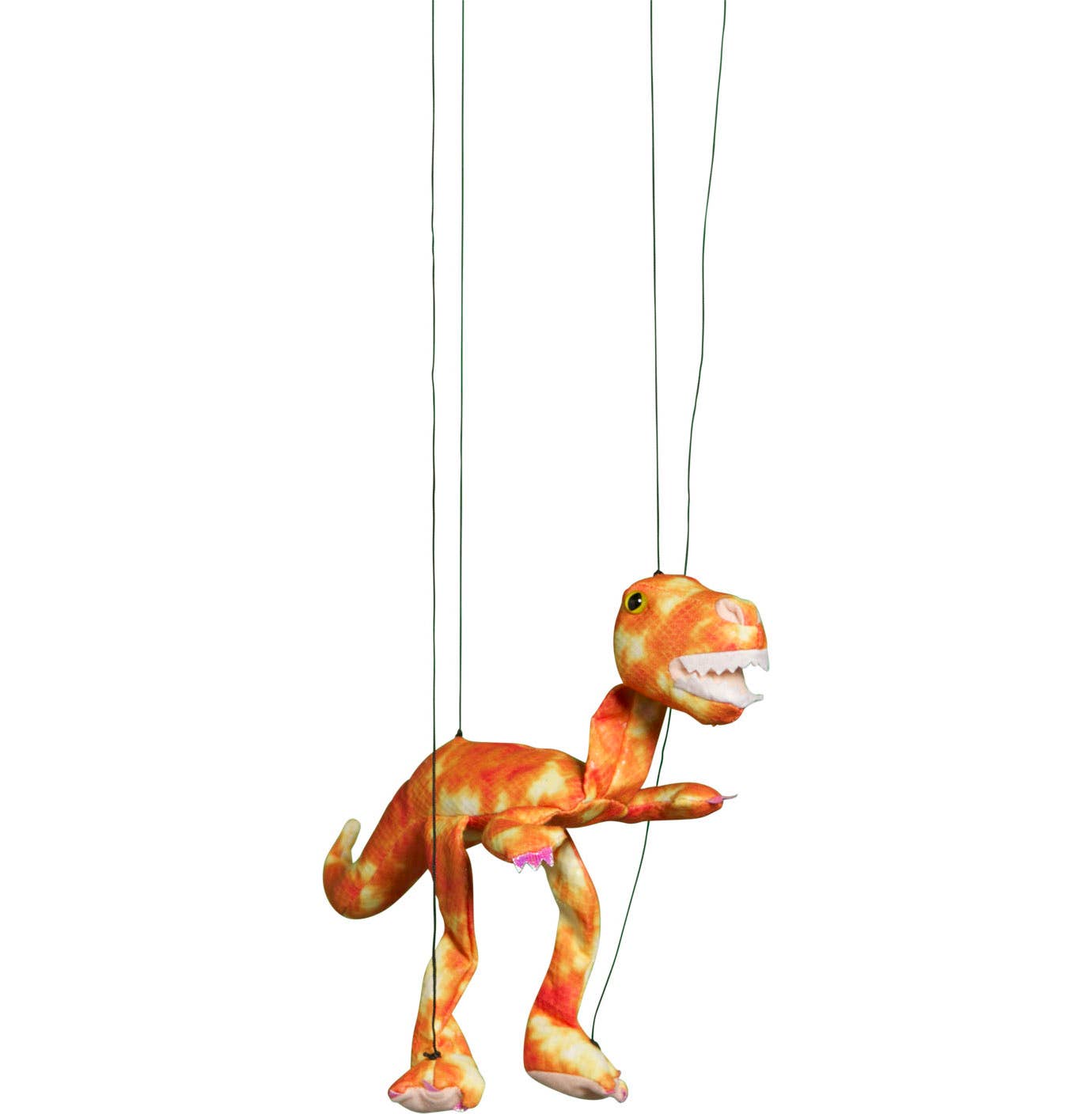 Silly Puppets - Wholesale Puppet - Kids & Baby - Sunny Puppets Dinosaur Marionette, Orange (Small - 8")