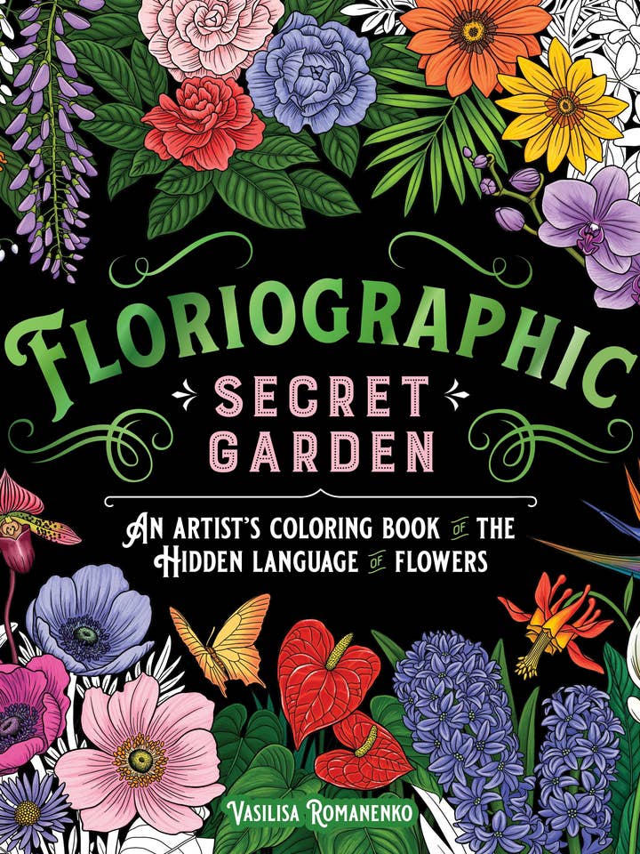 Floriographic: Secret Garden Artist’S Coloring Book for wholesale by Macmillan Publishers