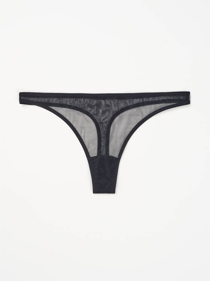 Bare Minimal Thong | Black for wholesale by Else Lingerie