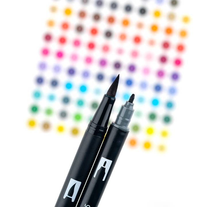 Tombow - Wholesale Marker - Dual Brush Pen Art Markers: Grayscale - 10-Pack