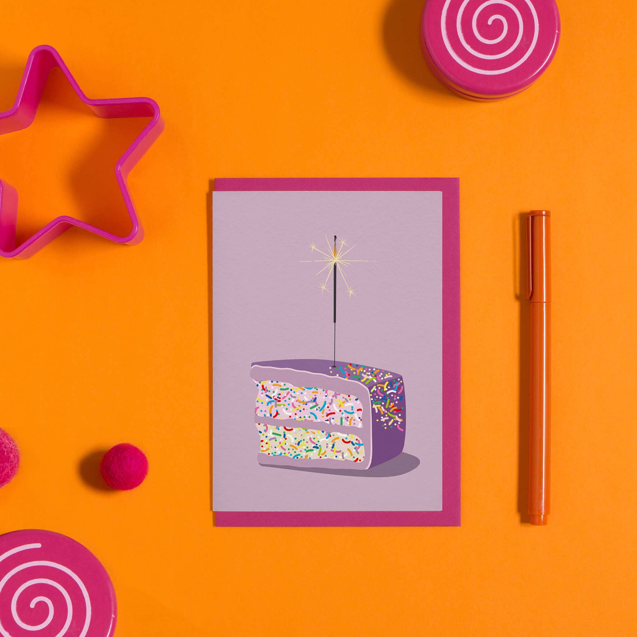 My Pretty Circus – Großhandel Geburtstagskarten – Karte Geburtstagstorte, Geburtstagskarte Kuchenstück2