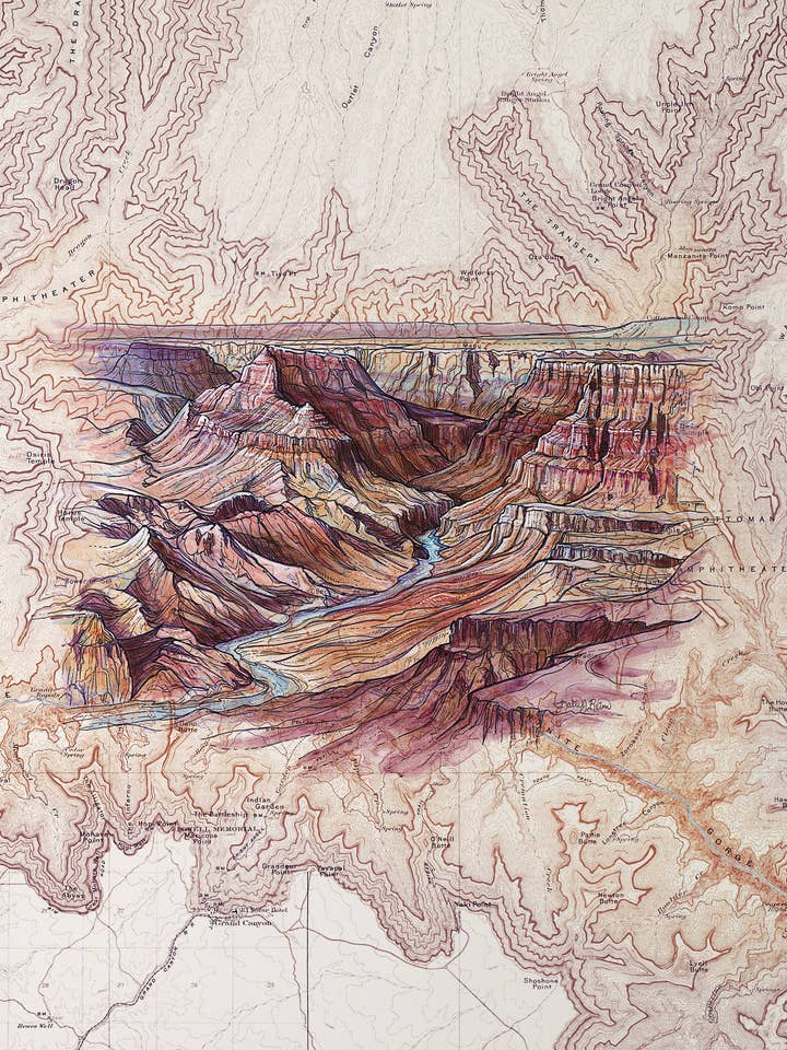 Grand Canyon National Park Fine Art Matted Print for wholesale by Final Switchback by Katie Jeanne Reim