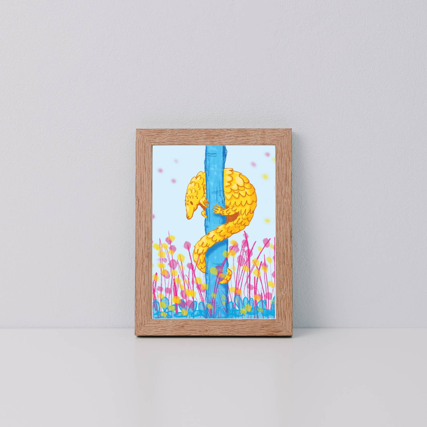 Kestrop Studio - Wholesale Art Print - Cheery Pangolin Art Print