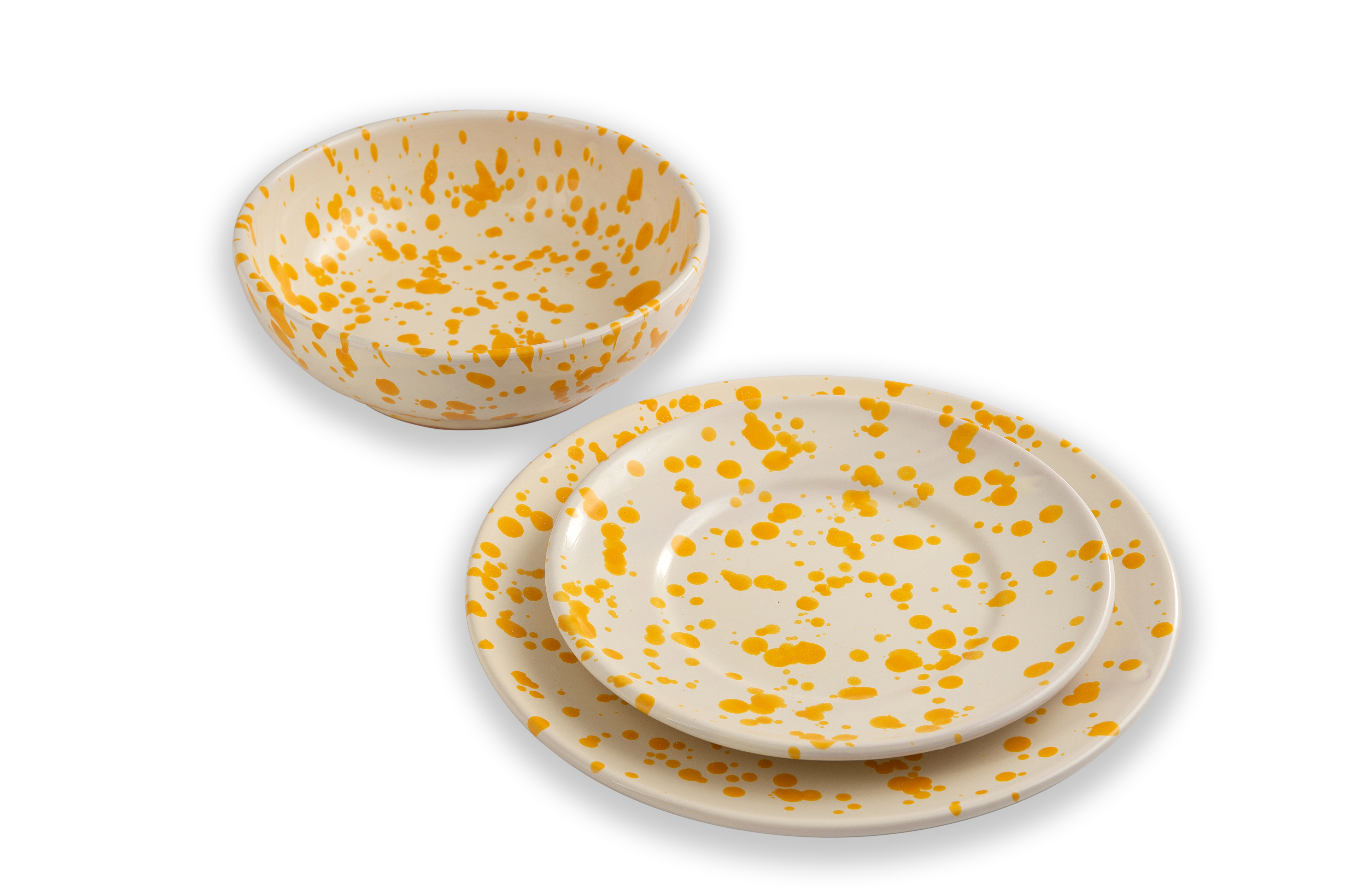 LOLIVA - Vente Assiette de service - Assiette Fruits diam. 19 cm - Ligne Schizzato7