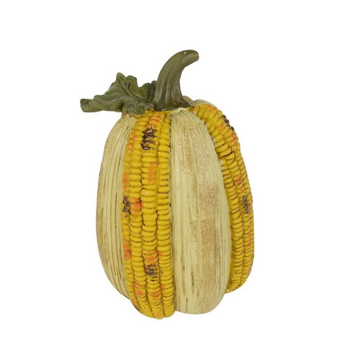 Resina “Corn Harvest” Abóbora - 9,25" de altura por atacado de Birch Maison