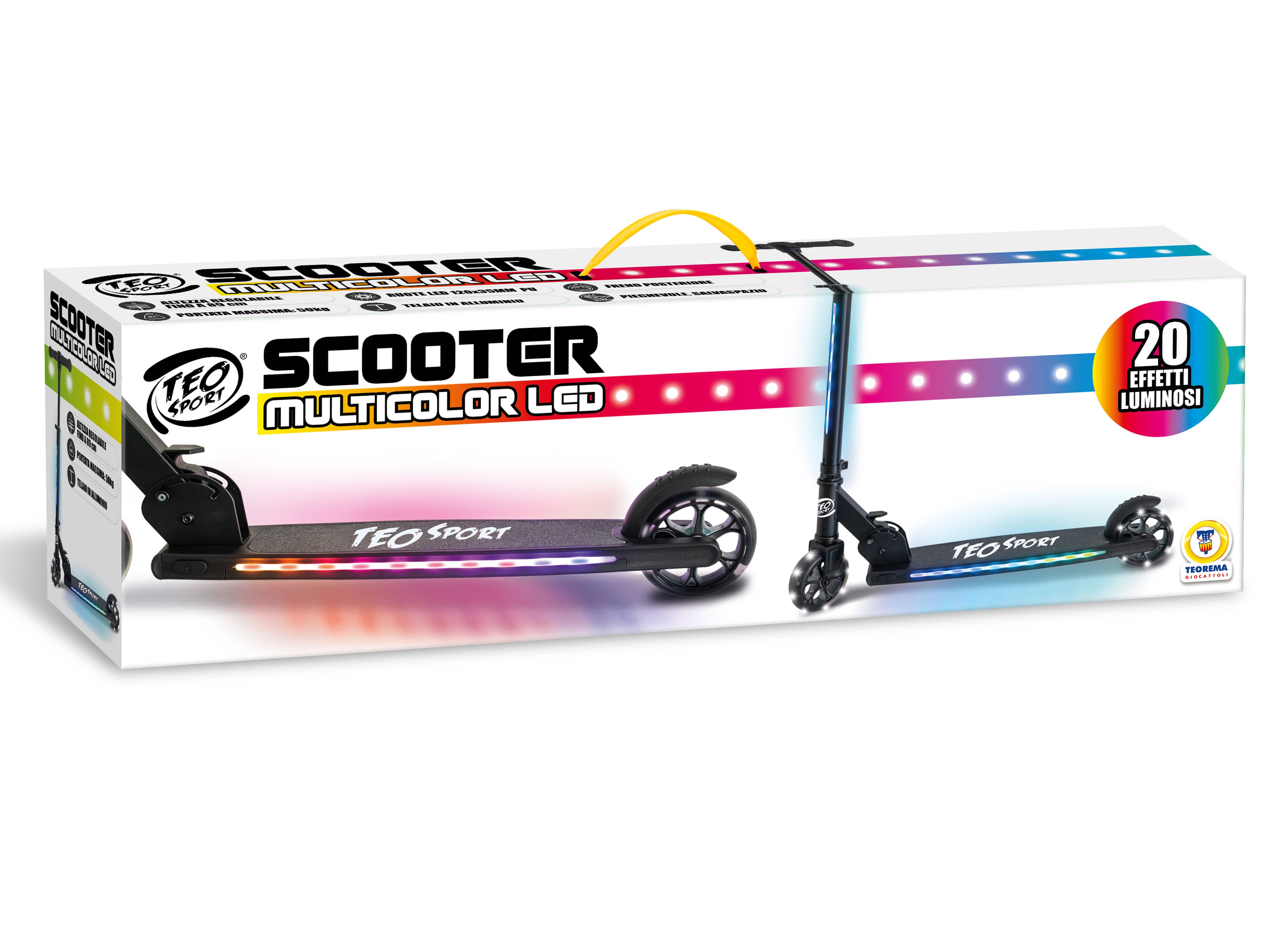 Teorema Giocattoli - Wholesale Bike/Scooter - Kids - Folding Scooter, Aluminum, luminous, max 50 kg3