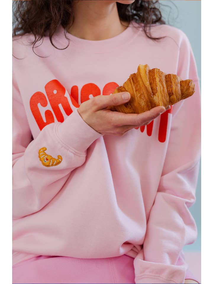 Limpet Store - Wholesale Graphic Sweatshirt - Women's - The Croissant Oversized Sweatshirt
