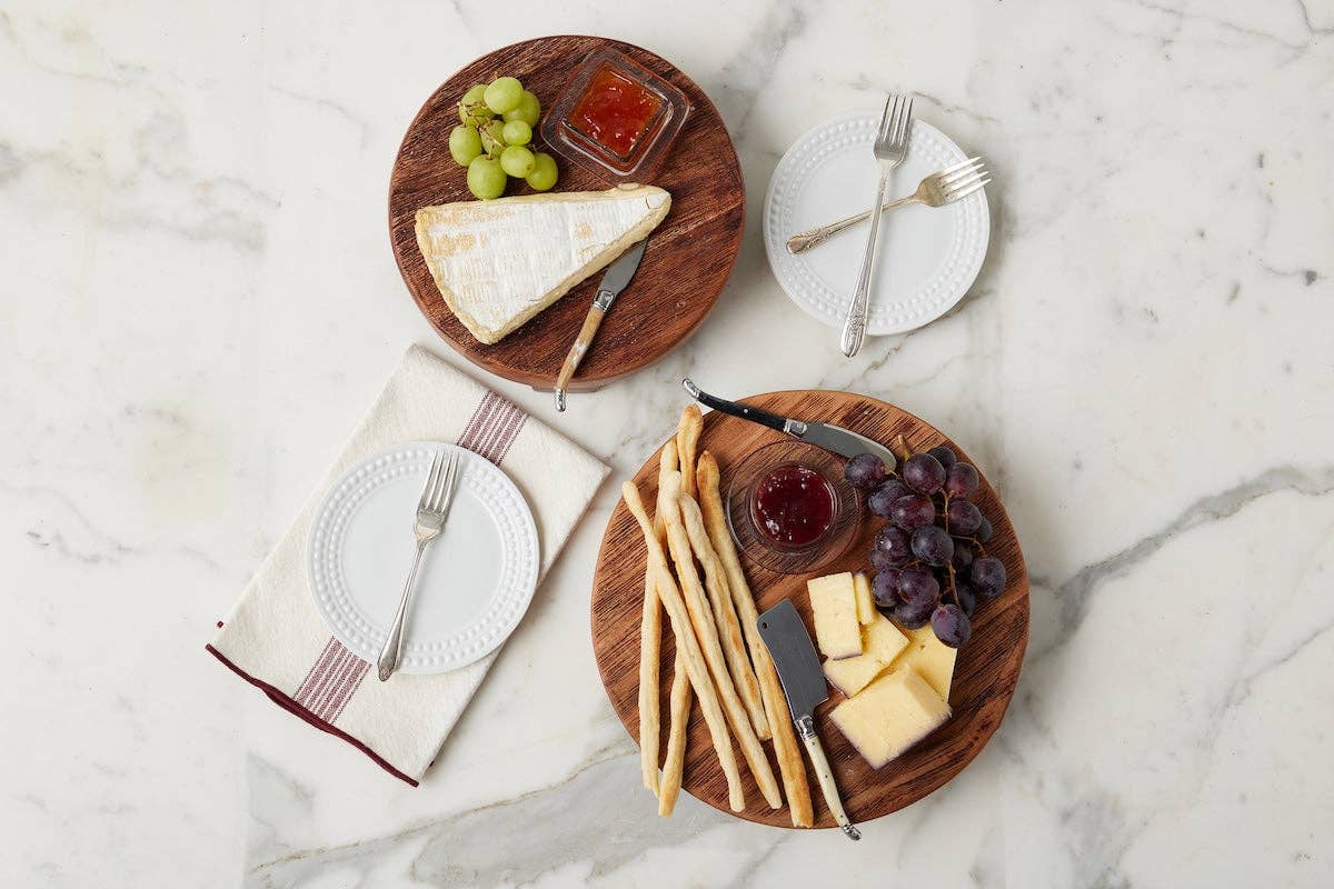 etúHOME - Wholesale Dinner & Cloth Napkin - Dinner Napkins, Vintage Merlot Red Stripe, Set of 45