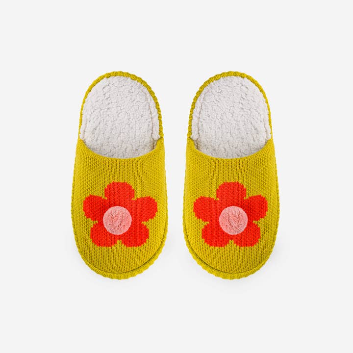 VERLOOP | knits – wholesale Tofflor - Unisex – Flower Pom Slide Tofflor1