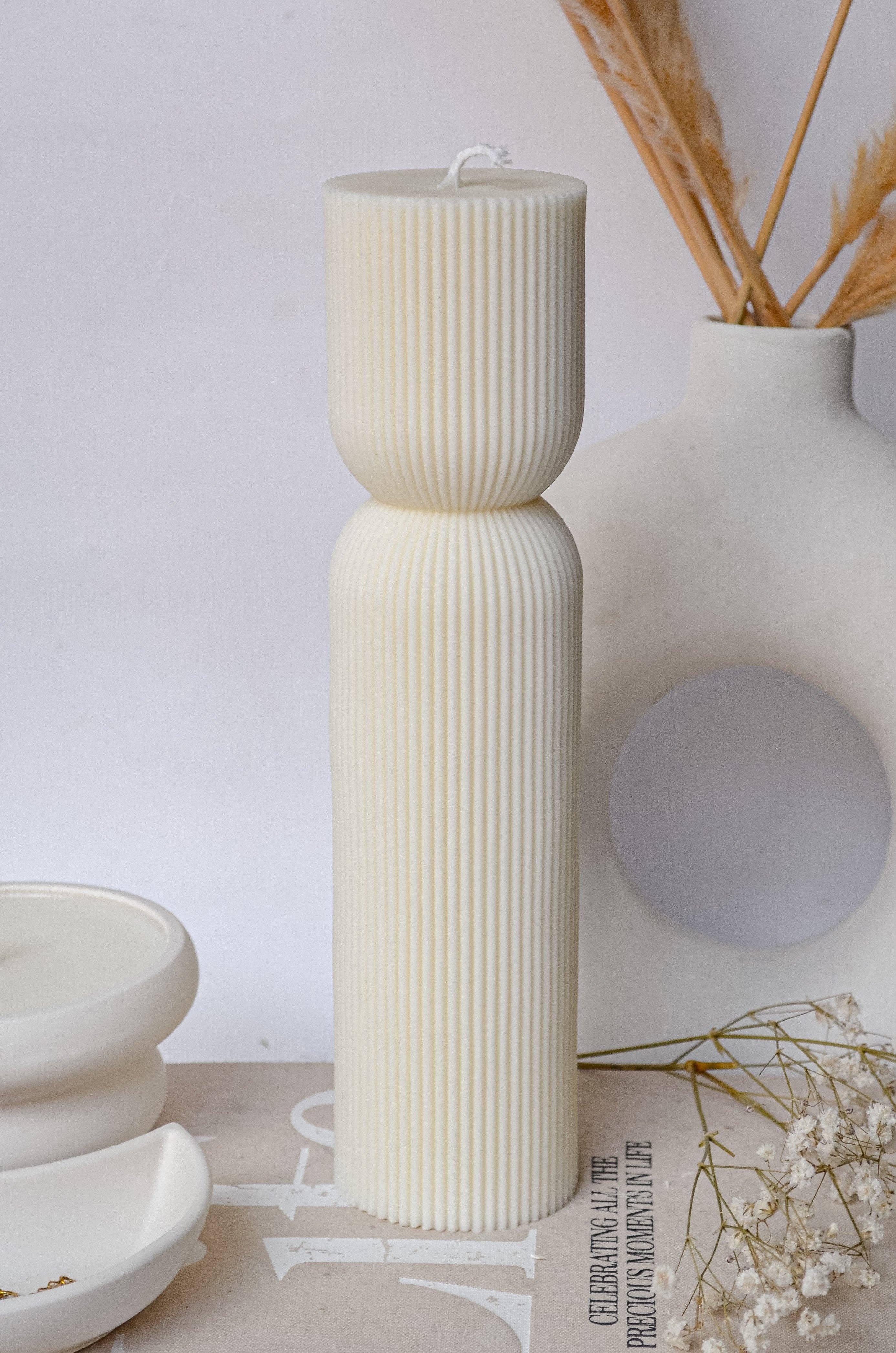 Hiroyi Decor – wholesale Pelarljus – Räfflad modern pelarljus1