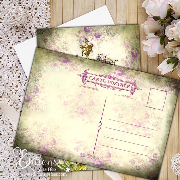 Editions des Fées - Vendita all'ingrosso Cartoline - Cartolina con illustrazione della fata e segno zodiacale Toro1