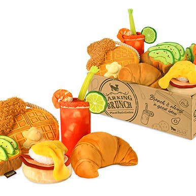 P.L.A.Y. Barking Brunch Dog Toy Display 15 Piece P.L.A.Y. Barking Brunch Dog Toy Display 15 Piece