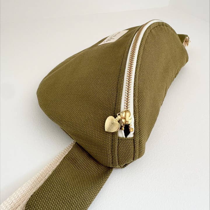 Marcel & Lily - Wholesale Belt Bag - Women's - Olive Green Cotton Fanny Pack2