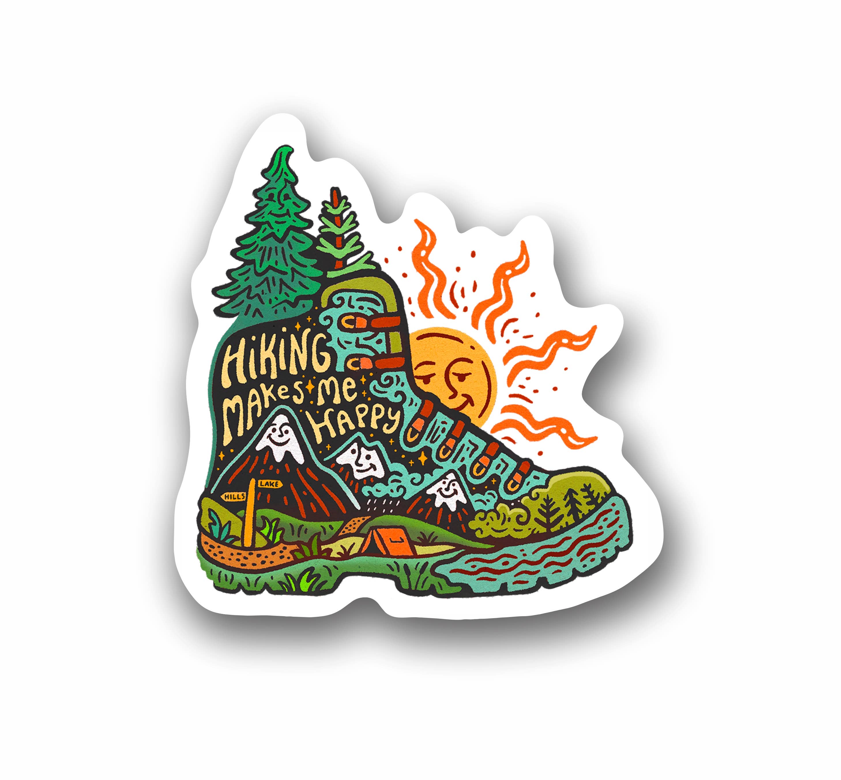 Sticker Art - Wholesale Sticker - Hiking Sticker