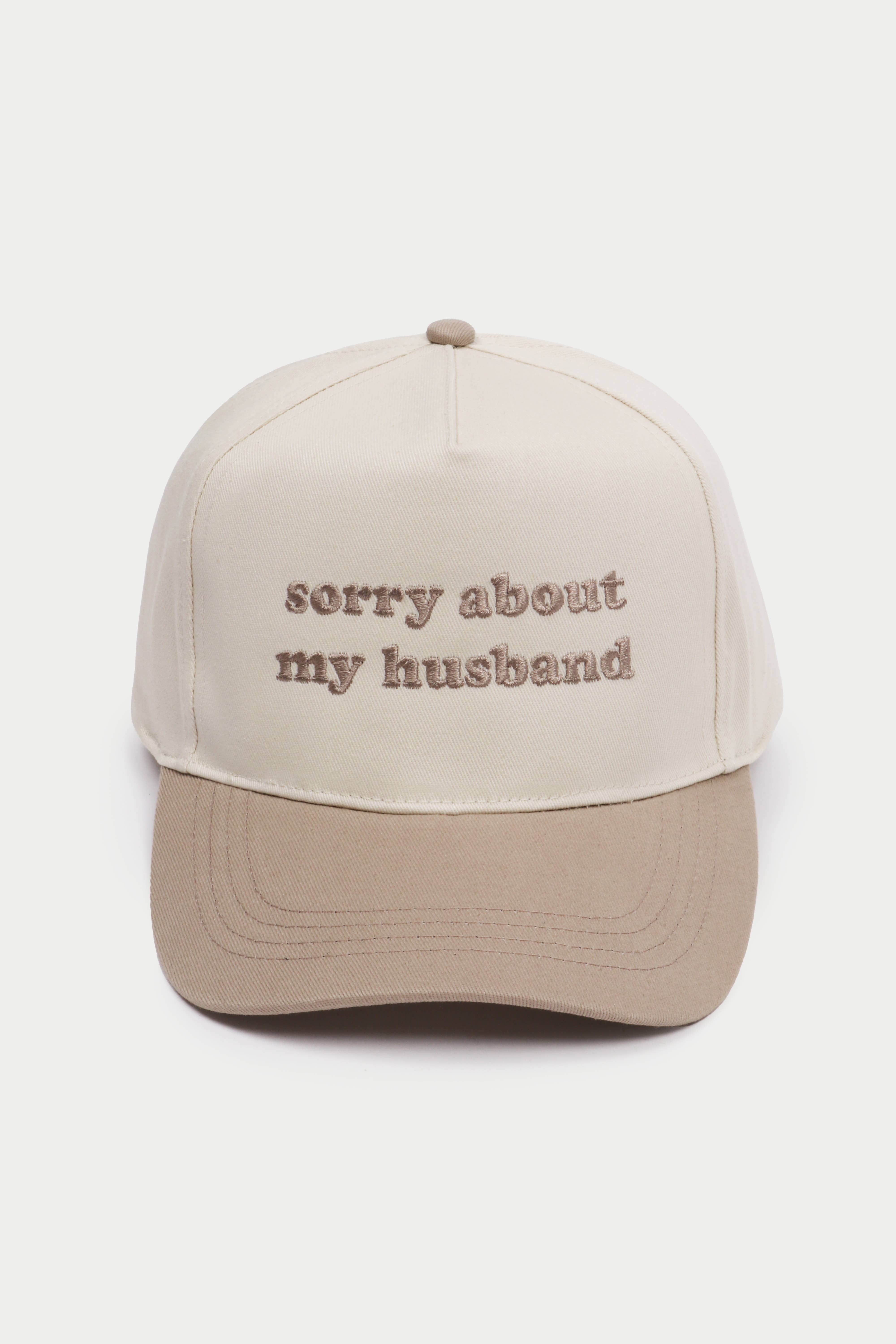 David And Young - Wholesale Baseball Cap - Unisex - Valentine SORRY ABOUT MY HUSBAND Two Tone Baseball Cap7