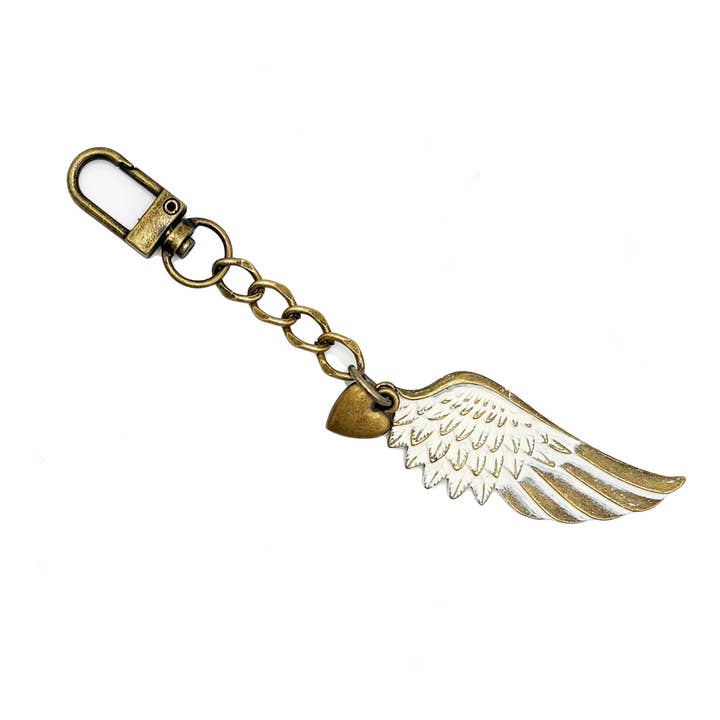 Gleeful Peacock - Wholesale Purse/Bag Accessory - Women's - Wing & a Prayer Boho Bag Charm/Keychain1