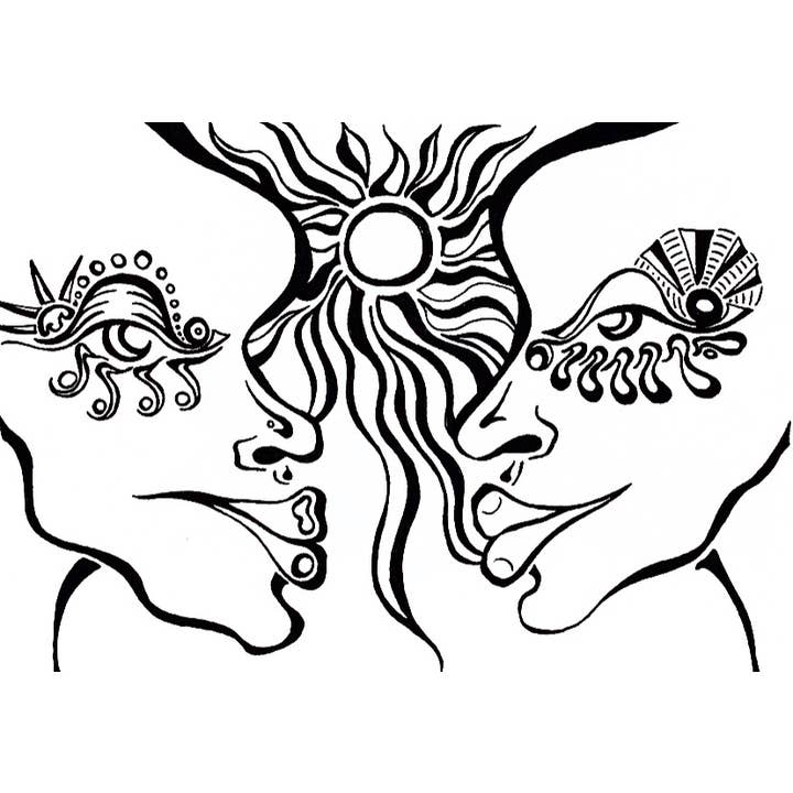 The Lovers Print for wholesale by All Seeing Studios