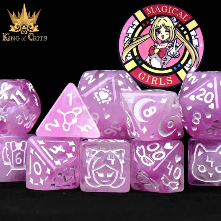 Magical Girls - 11 Dice Set for wholesale by DNDDICE.COM