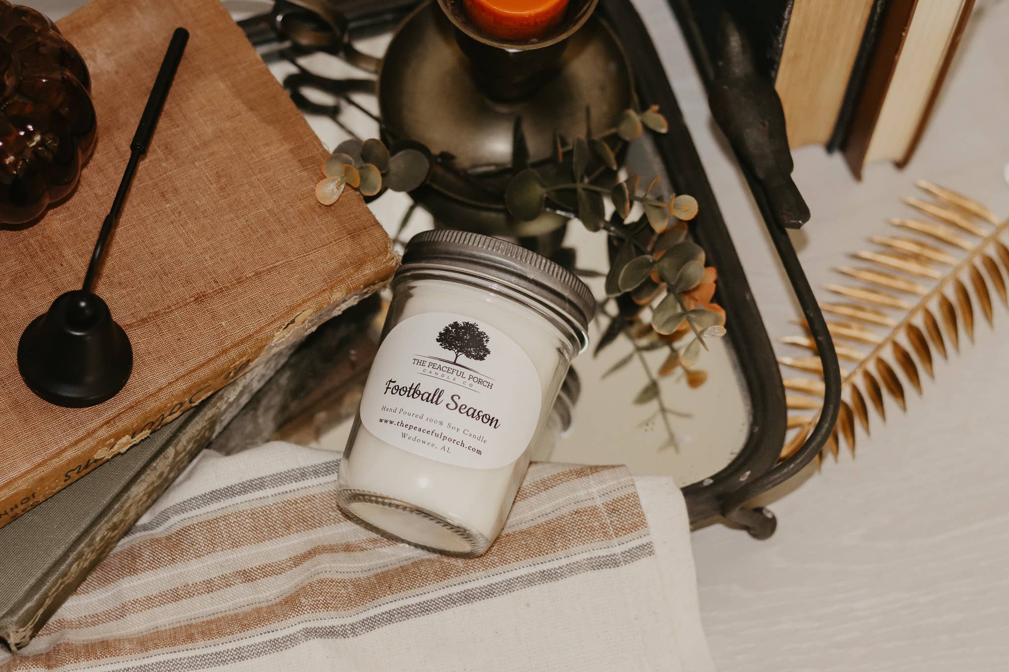 Wholesale Football Season Soy Candle for your store Faire