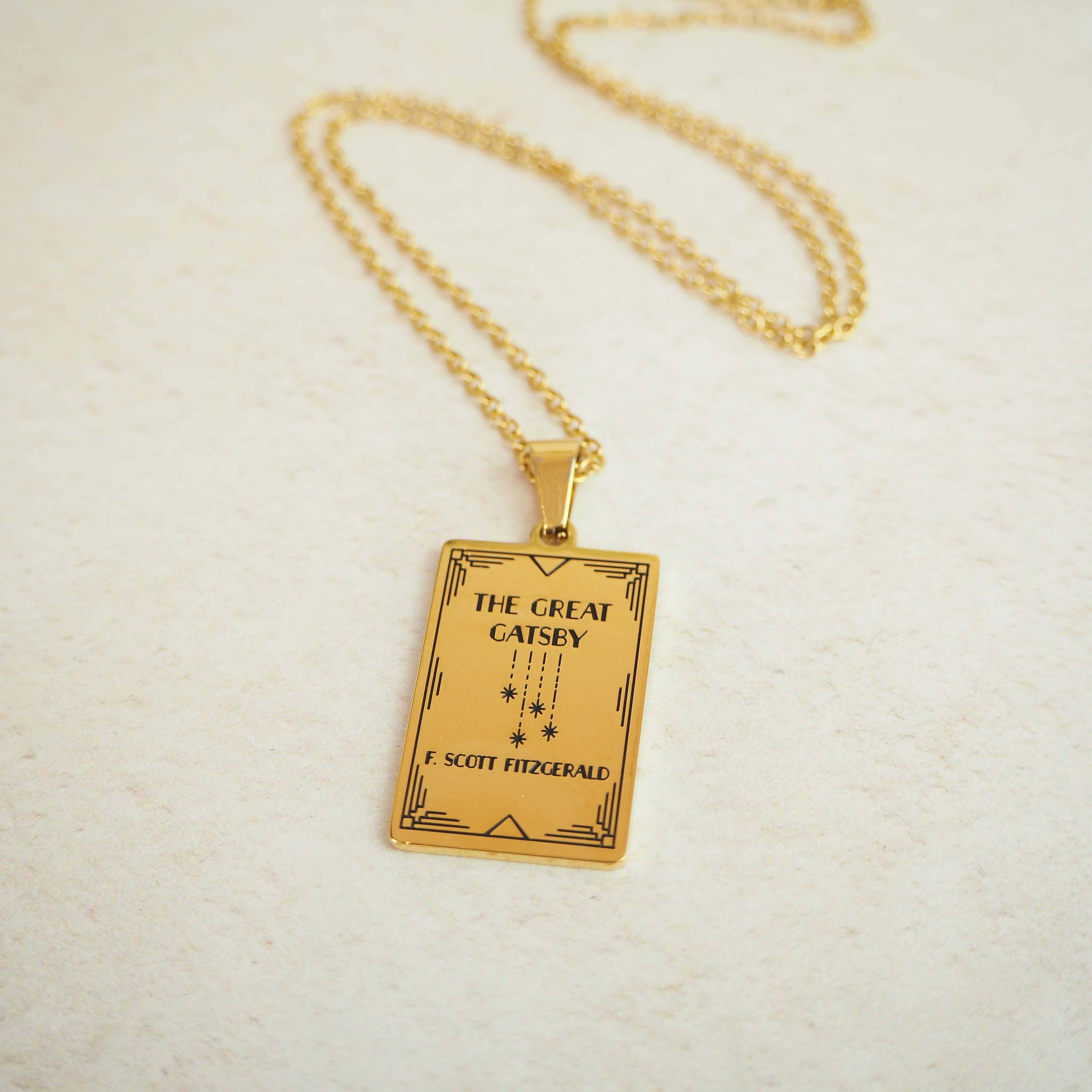 LiteraryEmporium - Wholesale Pendant/Charm Necklace - The Great Gatsby Book Necklace6