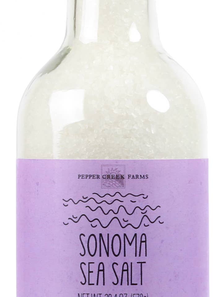 Sonoma Sea Salt Stout Jar 20.4 Oz. for wholesale by Pepper Creek Farms