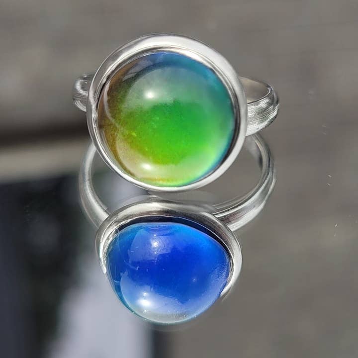 Mood ring verstelbaar roestvrij staal voor wholesale door Bella Accessories