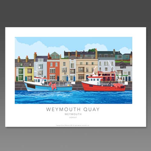 QUAI DE WEYMOUTH pour la vente par KWILL FINE ART AND ILLUSTRATION