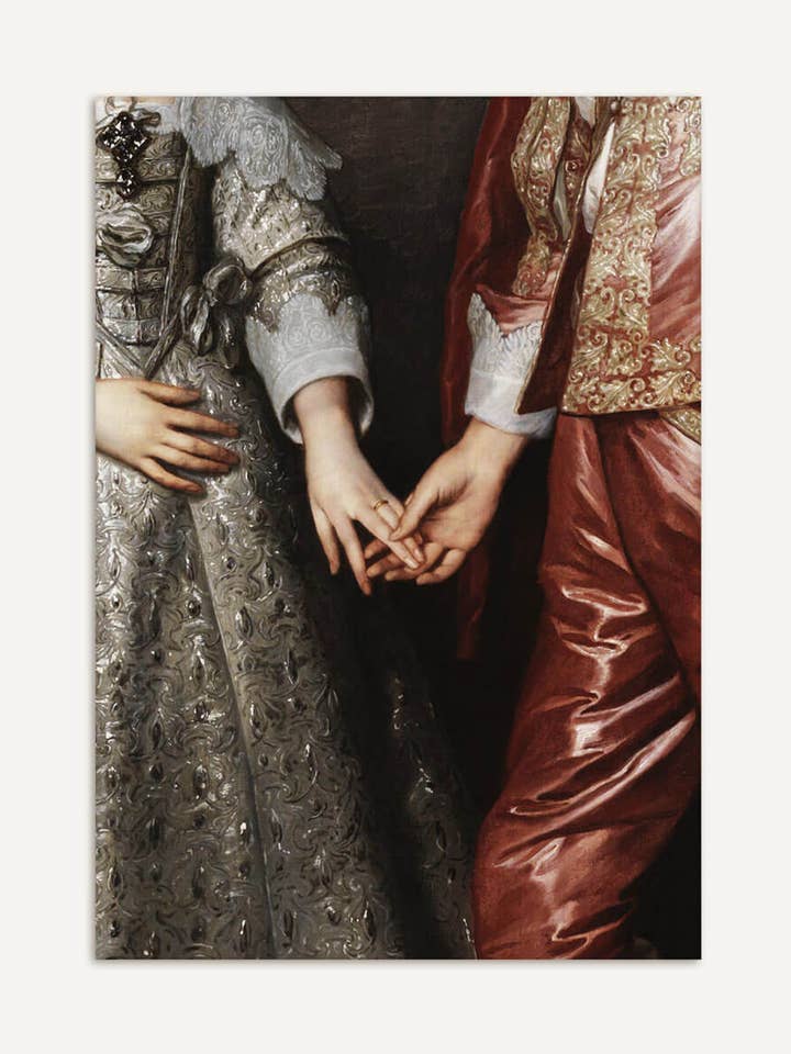 Kongelig forlovelse – Barok kunsttryk af Wilhelm II. og Maria Stuart for engroshandel hos Modern Antique Prints